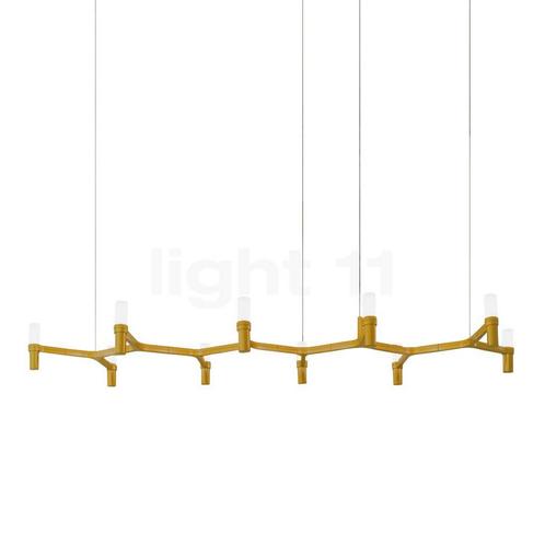 Nemo Crown Plana Hanglamp, goud - 168 cm (Hanglampen), Huis en Inrichting, Lampen | Hanglampen, Nieuw, Verzenden