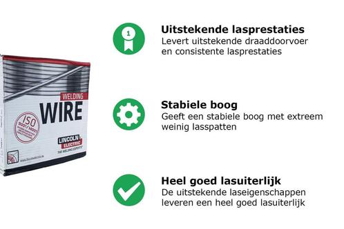 Lincoln Electric MIG/MAG lasdraad SG3 SUPRAMIG, Zakelijke goederen, Machines en Bouw | Lastechniek, Ophalen of Verzenden