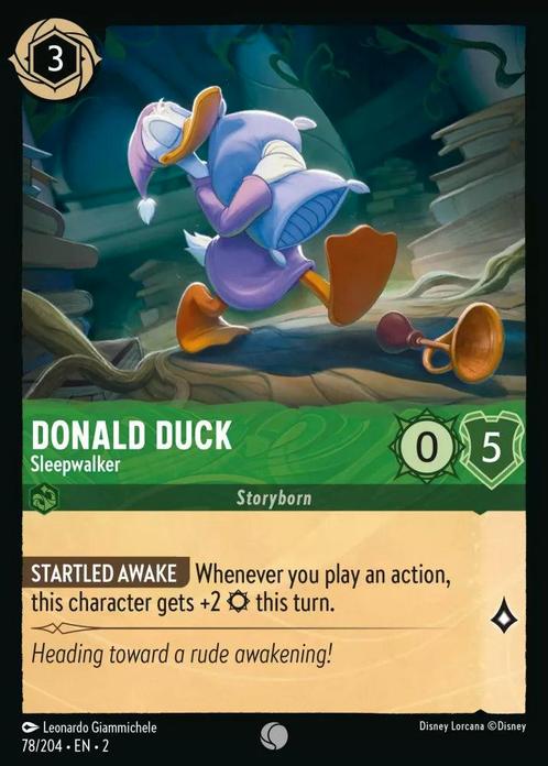 [78/204][S2] - DONALD DUCK - Sleepwalker ENG NON-FOIL [M/NM], Verzamelen, Disney, Verzenden