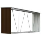 Haardhoutschuur 330cm bruin - retourdeal! 40% korting, Ophalen of Verzenden, Nieuw, Metaal, Overige typen