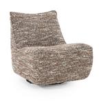 *WOONWINKEL* Eleonora Loys Draaibare Lounge Fauteuil Bruin, Verzenden, Nieuw, Metaal