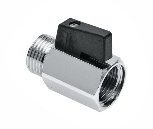 BONFIX Minikogelkraan 3/4 bi.dr. x bu.dr. (zwarte knop), Doe-het-zelf en Verbouw, Sanitair, Ophalen of Verzenden