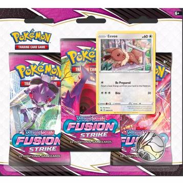 Pokémon Fusion Strike 3-pack Blister Eevee