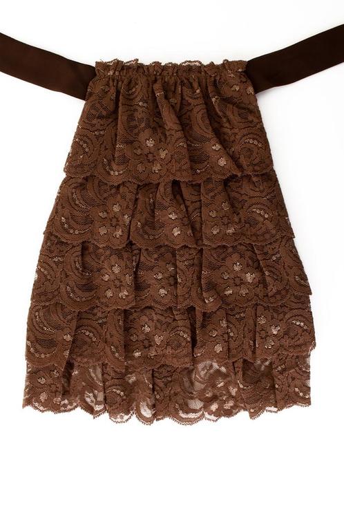 Jabot Kanten Kraag Bruin Donkerbruin Klassiek Vintage Victor, Kleding | Heren, Carnavalskleding en Feestkleding, Nieuw, Overige maten