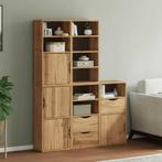 vidaXL Bijzetkasten 5 st ODDA 40x24x79 cm massief, Huis en Inrichting, Verzenden, Nieuw, Grenenhout