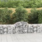 vidaXL Schanskorven 9 st gewelfd 200x50x60/80 cm, 100 cm of meer, Verzenden, Nieuw, Metaal