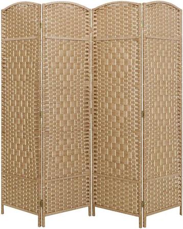LW Collection Room Divider 4 Panelen – Brown Rattan 170×160 beschikbaar voor biedingen