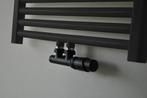 Radiator Onderblok Wiesbaden Haaks Rechts Mat Zwart (Voor, Ophalen of Verzenden, Nieuw, Bad