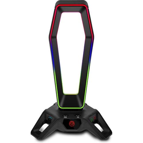 Qware Gaming - Gaming Station Miami - RGB LED - QW GMH-7000, Audio, Tv en Foto, Overige Audio, Tv en Foto, Zo goed als nieuw, Ophalen of Verzenden