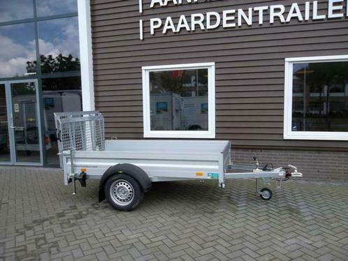 Aktieprijzen Humbaur Enkelas machinetransporters met klep!!, Auto diversen, Aanhangers en Bagagewagens, Nieuw