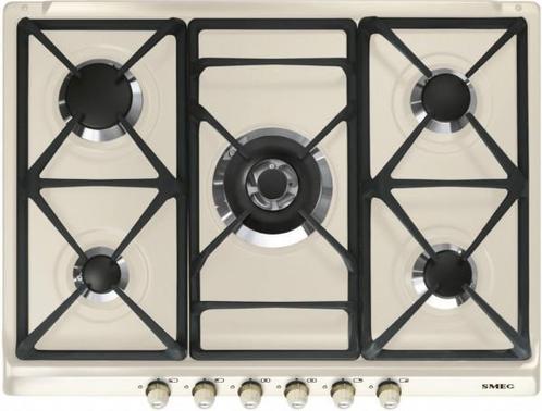 SMEG SR775POD CORTINA 70CM Inbouw gaskookplaat, Witgoed en Apparatuur, Kookplaten, Inbouw, 5 kookzones of meer, Energieklasse A of zuiniger