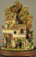 sculptuur, PRESEPE NAPOLETANO - 30 cm - Aardewerk, Hout