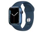 Apple Watch Series 7 45mm Cellular (Simlockvrij) - Blauw, Verzenden, Nieuw