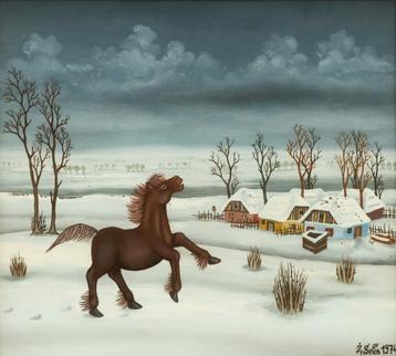 Schilderij Dansend Paard beschikbaar voor biedingen