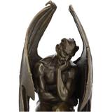 sculptuur, Satan - 30 cm - Brons, Antiek en Kunst