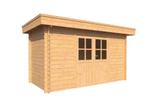BEST VERKOCHT | Blokhut plat dak 400 x 200cm, Tuin en Terras, Tuinhuizen, Minder dan 250 cm, Tuinhuis, Verzenden, Nieuw