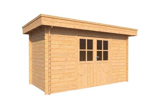 BEST VERKOCHT | Blokhut plat dak 400 x 200cm, Tuin en Terras, Tuinhuizen, 400 cm of meer, Zonder ramen, Minder dan 250 cm, Nieuw