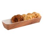 GGM Gastro | (6 stuks) GN schaal 2/4 - CRAZY WOOD - Melamine, Verzenden