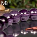 Armband in Boliviaanse ametist – 25 kralen van 8 mm -