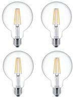 4 stuks Philips LED Globelamp G93 E27 7W 806lm 2700K Held..., Ophalen of Verzenden, Nieuw