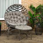 TRUUSK Tuinstoel 2-delige Set 118 X 75 X 142 Cm Opvouwbare Z, Verzenden, Nieuw