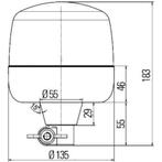 Hella Led Lamp 12/24V Amber Flex Mounting 2Rl - LA010979011, Auto-onderdelen, Verlichting, Ophalen of Verzenden, Nieuw