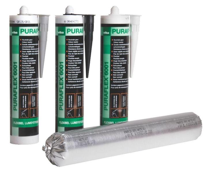 Puraflex Puraflex 6001 290 ml, grijs, koker, Doe-het-zelf en Verbouw, Isolatie en Afdichting, Nieuw, Verzenden