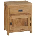 Massief Teak Nachtkastje 40cm - OP=OP! Retourdeal, Huis en Inrichting, Minder dan 45 cm, Nieuw, Ophalen of Verzenden, Minder dan 55 cm