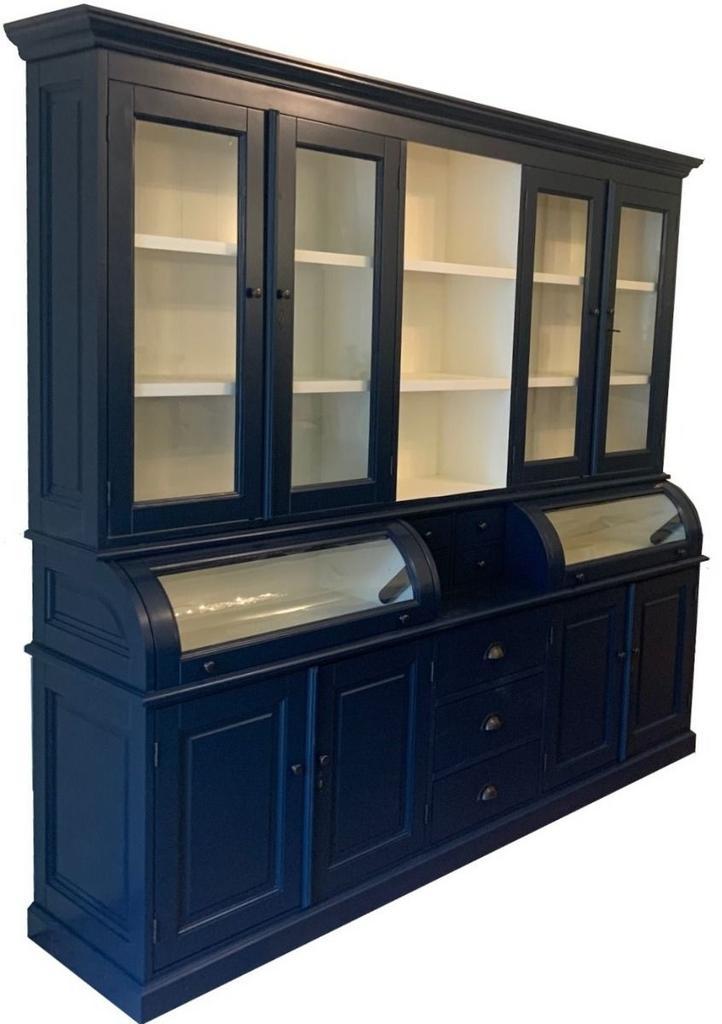 Buffetkast koningsblauw Bastiaan 230cm, Huis en Inrichting, Kasten | Buffetkasten, Ophalen of Verzenden