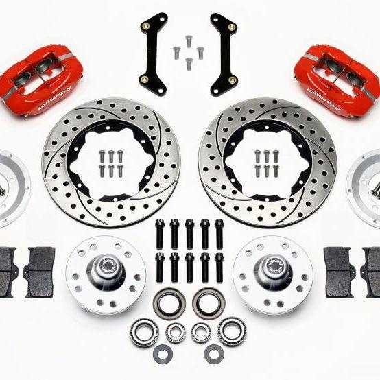 Wilwood Forged Dynalite Front Kit 11.00in Drilled Red 79-87, Auto-onderdelen, Remmen en Aandrijving, Ophalen of Verzenden