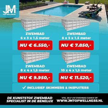 Zwembad Kunststof hdpe alle maten plungepool spa zwemspa beschikbaar voor biedingen