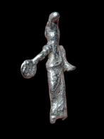 Oud-Romeins Zilver Stunning Person God Figure (Zonder