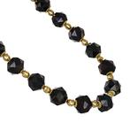 Halsketting - 18 karaat Geel goud Onyx, Sieraden, Tassen en Uiterlijk, Kettingen, Nieuw