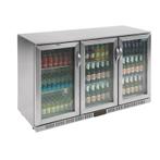 Polar G-serie 3-deurs barkoeling met klapdeuren RVS 330 lite, Verzenden, Nieuw in verpakking, Koelen en Vriezen
