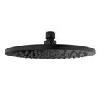 BWS Hoofddouche Luxe Rond 20x20 cm Mat Zwart, Ophalen of Verzenden, Nieuw, Kraan