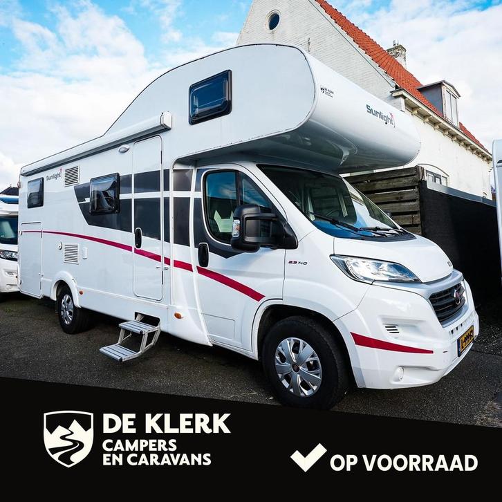 Sunlight A 70, Caravans en Kamperen, Campers, Handgeschakeld, Diesel, tot en met 6, 7 tot 8 meter, Sunlight, Ophalen