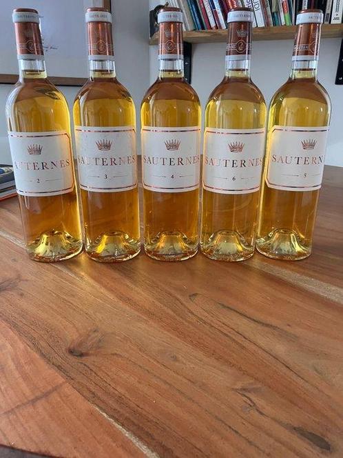 Sauternes No. 2, 3, 4, 5, 6 by Chateau dYquem - Sauternes -, Verzamelen, Wijnen