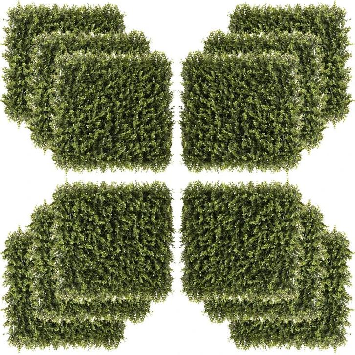 TRUUSK Kunstplantenwand 12 Elementen 50 X 50 Cm, Tuin en Terras, Parasols, Nieuw, Verzenden