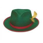 Groene/rode bierfeest/oktoberfest hoed verkleed accessoire.., Hobby en Vrije tijd, Feestartikelen, Verzenden, Nieuw