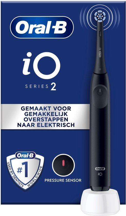 Oral-B iO2 Elektrische Tandenborstel - Night Black - 1 stuk, Sieraden, Tassen en Uiterlijk, Uiterlijk | Mondverzorging, Verzenden
