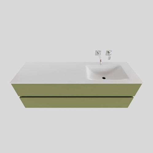 Badkamermeubel Solid Surface BWS Oslo 150x46 cm Rechts Mat, Doe-het-zelf en Verbouw, Sanitair, Bad, Nieuw, Ophalen of Verzenden