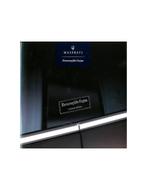 2013 MASERATI QUATTROPORTE VI ERMENEGILDO ZEGNA LE BROCHURE, Nieuw, Author