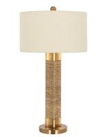 Tafellamp Aaliyah | Travertin/Goud/Creme | Richmond, Huis en Inrichting, Lampen | Tafellampen, Ophalen, Nieuw