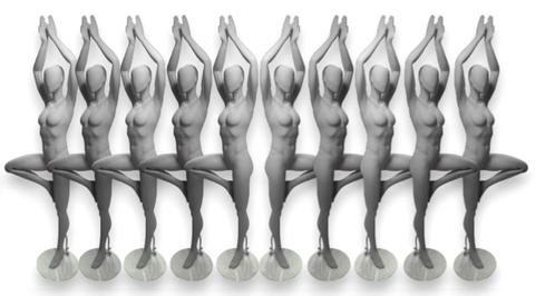 Faceless etalagepop dame no finish Yoga_Rit_pakket van 10, Zakelijke goederen, Kantoor en Winkelinrichting | Winkel en Inventaris