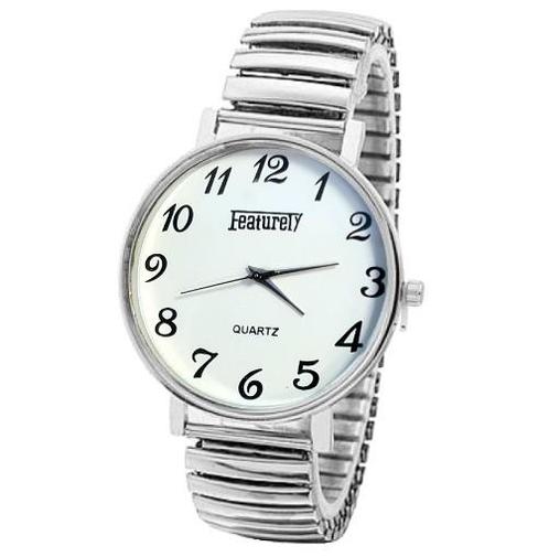 Fako® - Horloge - Rekband - Featurely - Ø 44mm -, Sieraden, Tassen en Uiterlijk, Horloges | Dames, Verzenden