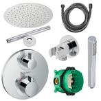 Hansgrohe Ecostat Regendoucheset Inbouw Plafonduitloop met, Ophalen of Verzenden, Nieuw, Chroom, Kraan