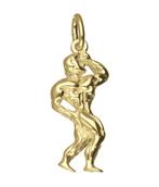 Gouden Bodybuilder ketting hanger, Verzenden, Nieuw