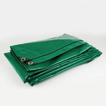 Afdekzeil 3x6 m  Groen PVC (650gr/m2) - Bisonyl 3x6 Dekkleed