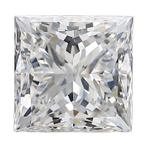 1 pcs Diamant - 3.82 ct - Prinses - D (kleurloos) - IF