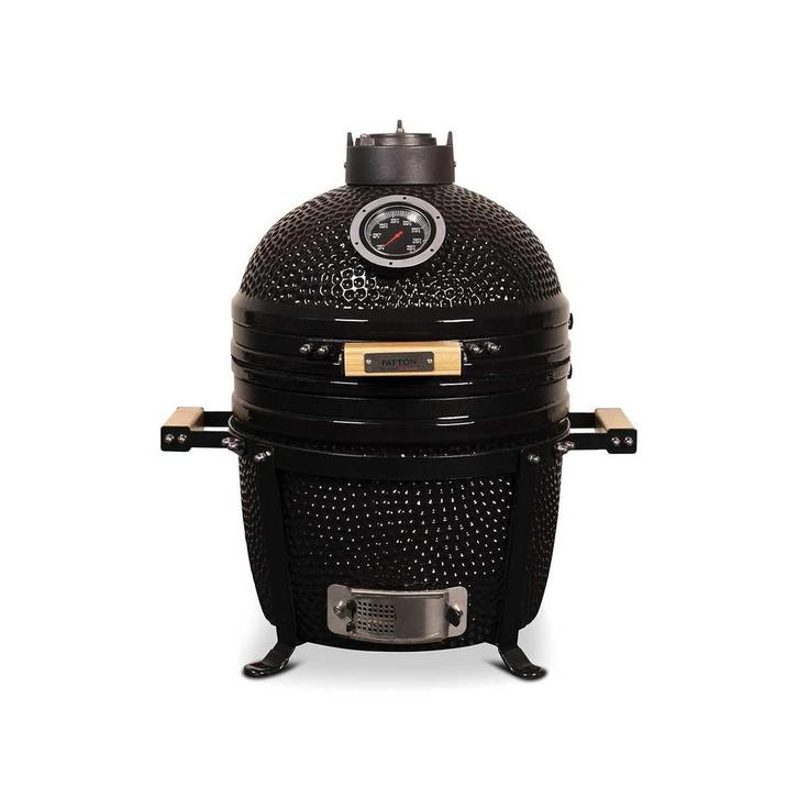 Patton Kamado 15 inch Table Chef premium black, Tuin en Terras, Houtskoolbarbecues, Verzenden